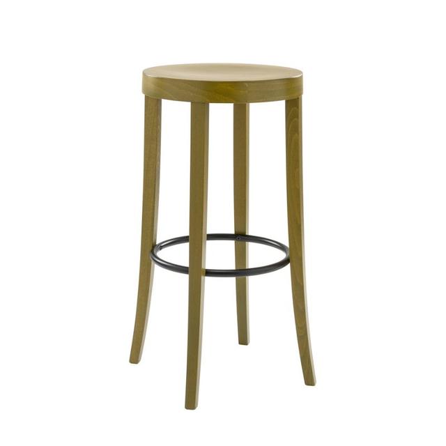 Bacco Bar Stool With Wooden Seat