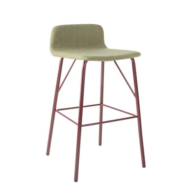 Tecla Bar Stool, Metal Legs