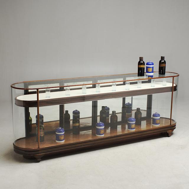 Edwardian Mahogany Jeweller's Cabinet, leg base