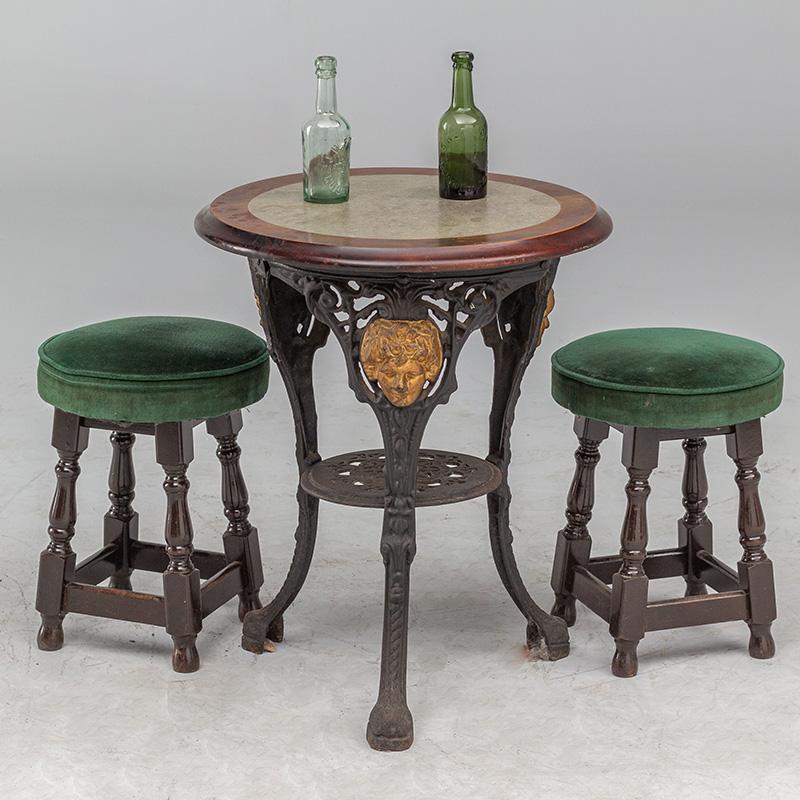Edwardian Cast Iron Pub Table