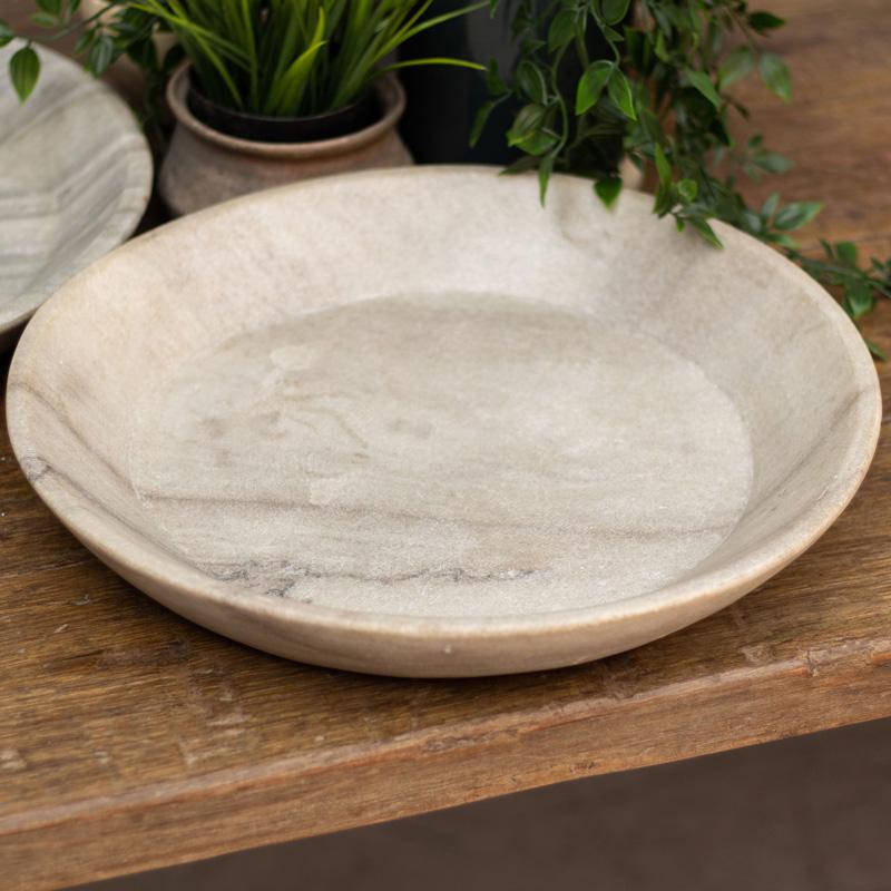 Large Handcarved Marble Bowl