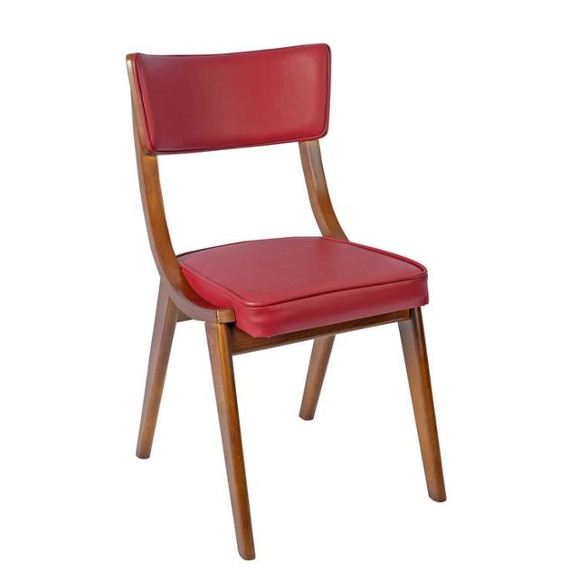 Wave Side Chair With Upholstered Seat And Back