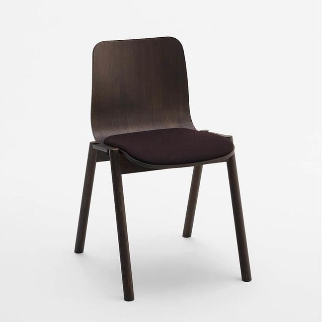 Tipi Stackable Side Chair, Upholstered Seat