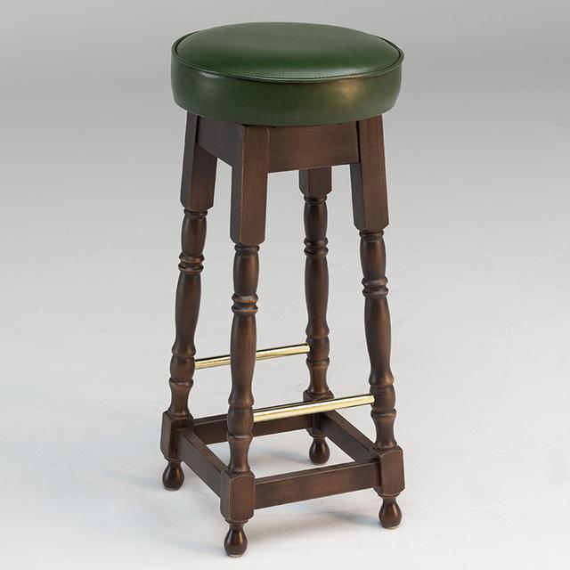 Turned Leg Bar Stool