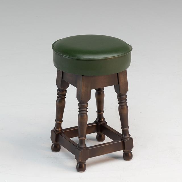 Turned Leg Low Stool