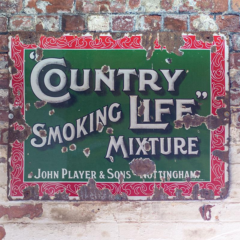 Country Life enamel sign
