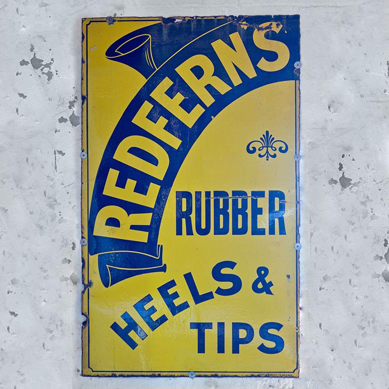 Redfearns enamel sign