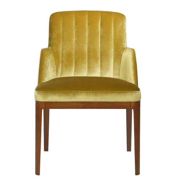 Boston Side Chair, Wood Frame, Fluted Back