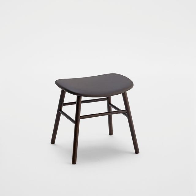 Viki Low Stool, Upholstered Seat
