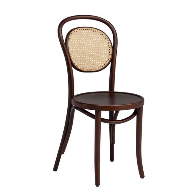 Bentwood No 10 Side Chair In Walnut, Cane Back