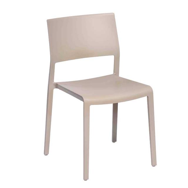 Lilibet Stackable Side Chair In Sand Colour