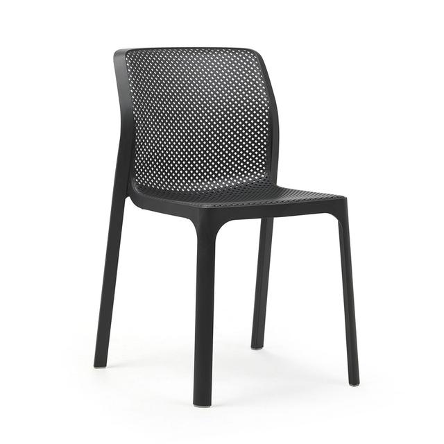 Bit Stackable Side Chair, Antracite