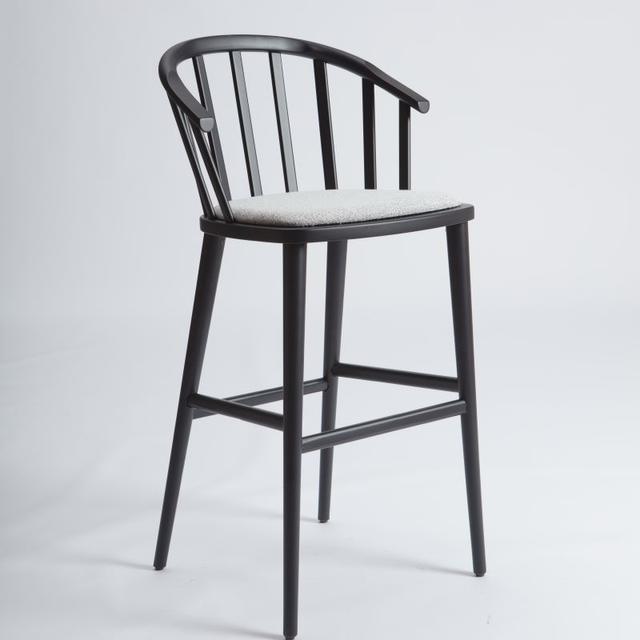 Pantelleria Bar Stool, Upholstered Seat