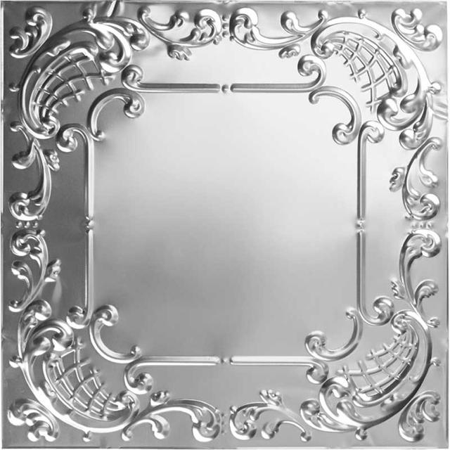 Rococo metal tile, metric
