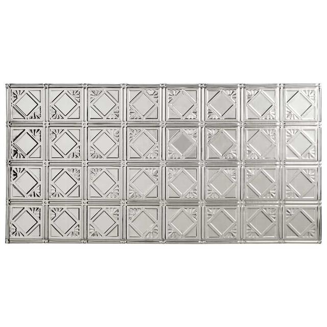 Art Deco metal tile, nail fixing