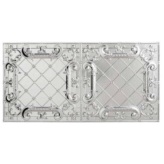 Volute scroll metal tile, nail fixing