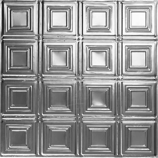 Small geometric metal tile, metric