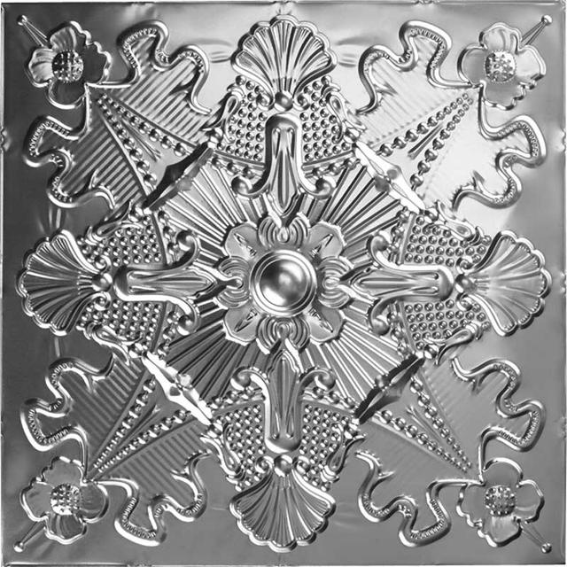 Starburst metal tile, metric