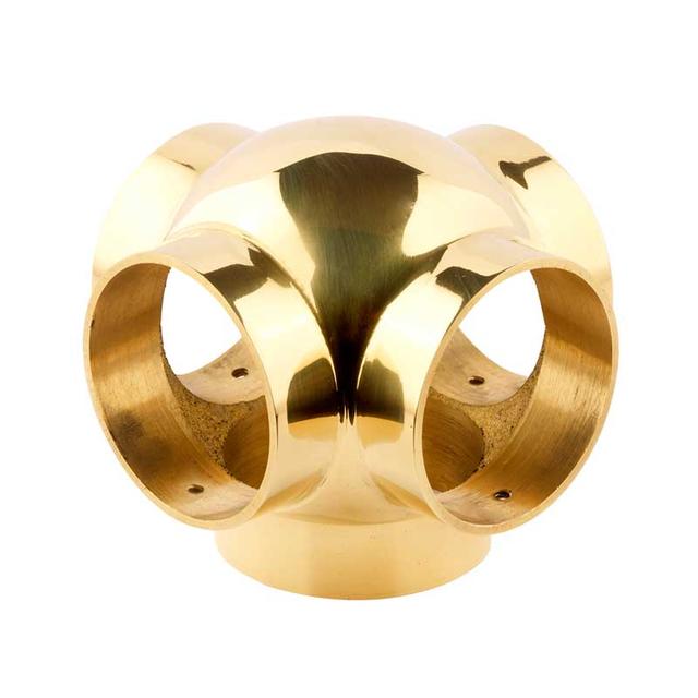 Brass Side Outlet Cross 38mm