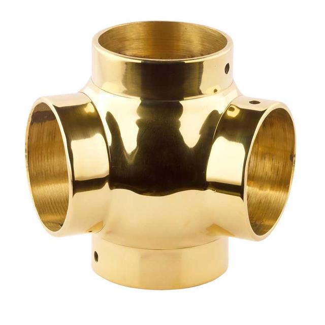 Brass 135° Cross