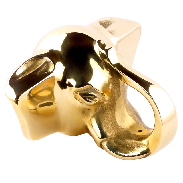 Brass Elephant Head Handrail Bracket 51mm