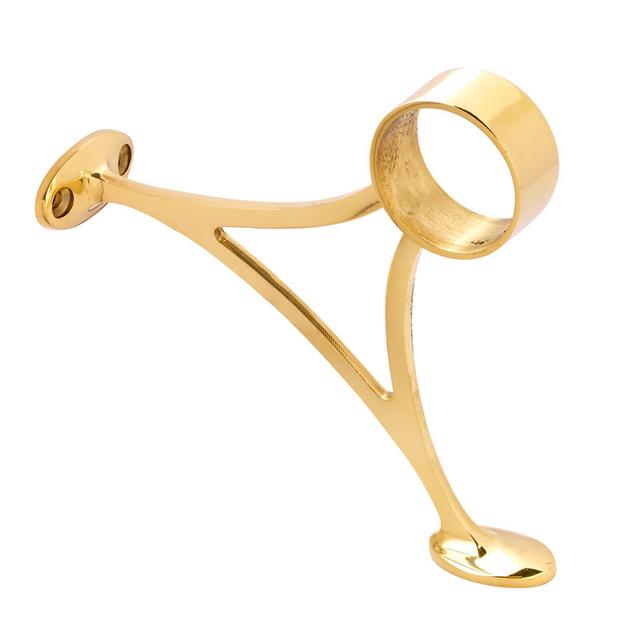Brass Footrail Bracket 38mm