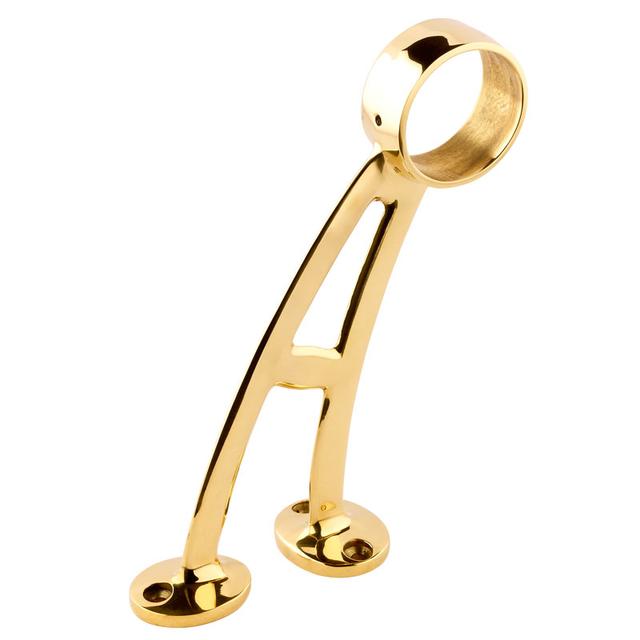 Brass Footrail Bracket 51mm