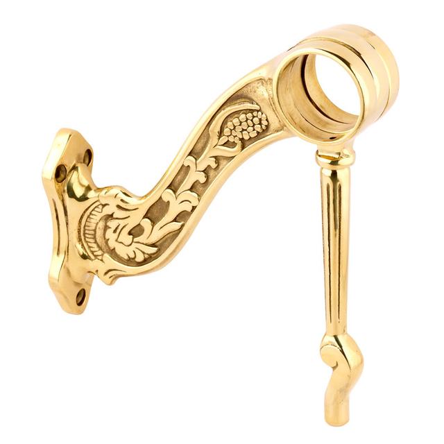 Brass Hinged Footrail Bracket 51mm