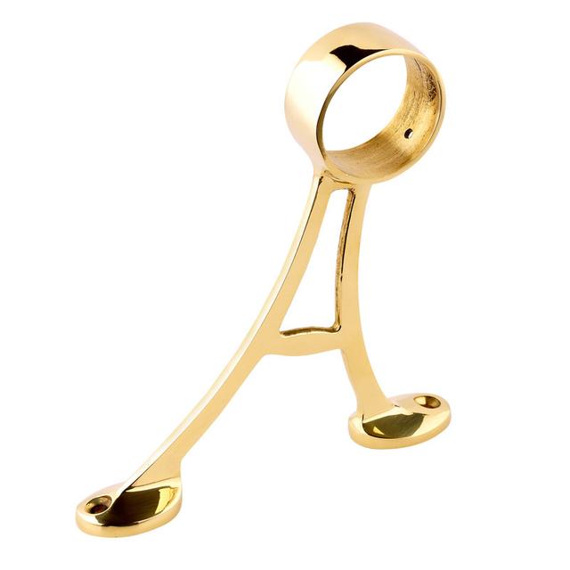 Brass Footrail Bracket 51mm