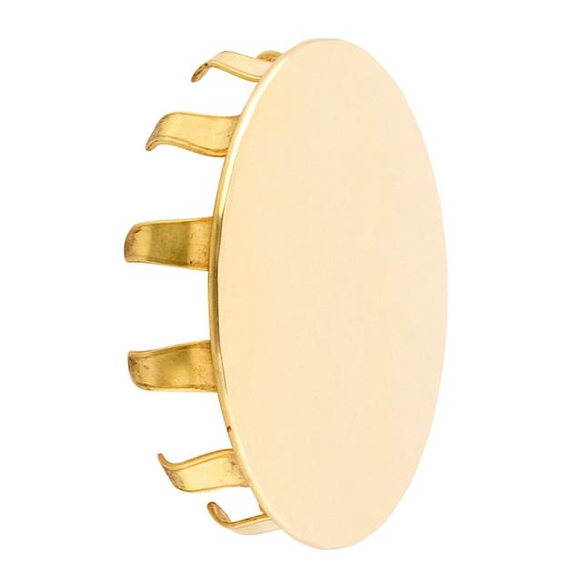 Brass Snap On End Cap 38mm