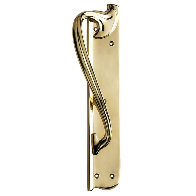 Brass Nouveau Handle, Left Hand