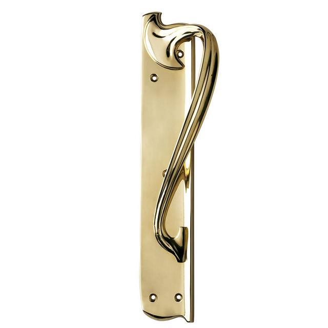 Brass nouveau handle, right hand