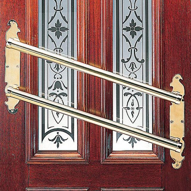 Brass push bar assembly 25mm