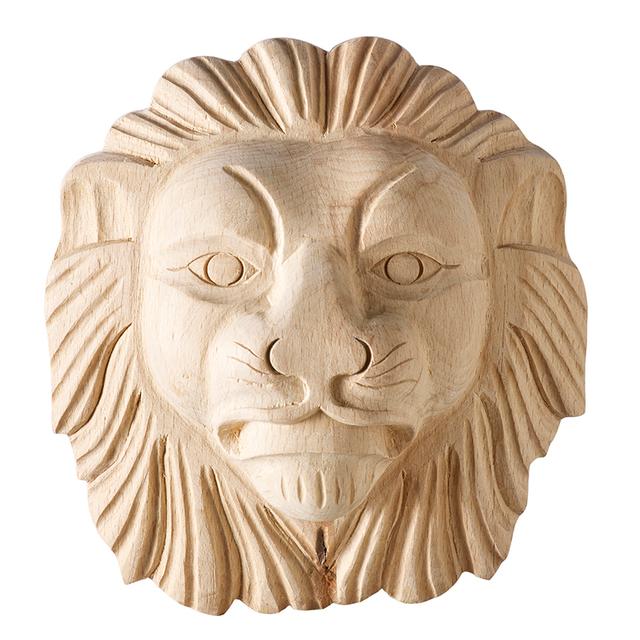 Small lion head applique