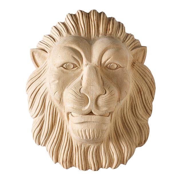 Large lion head applique