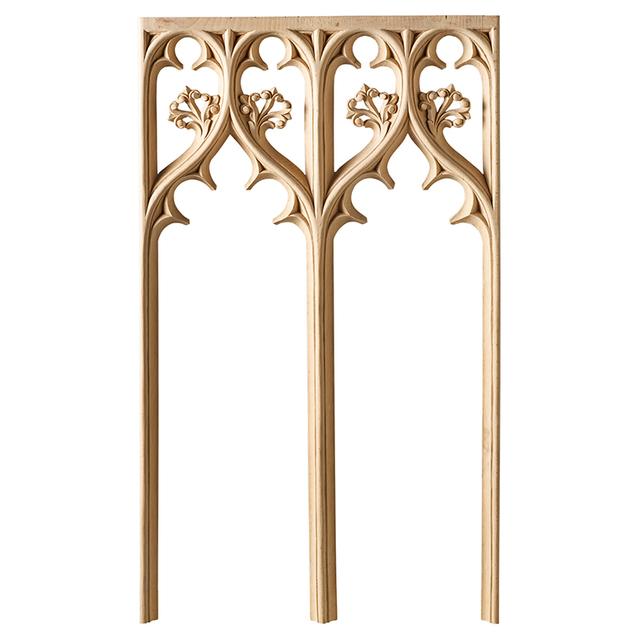 Carved Gothic double applique