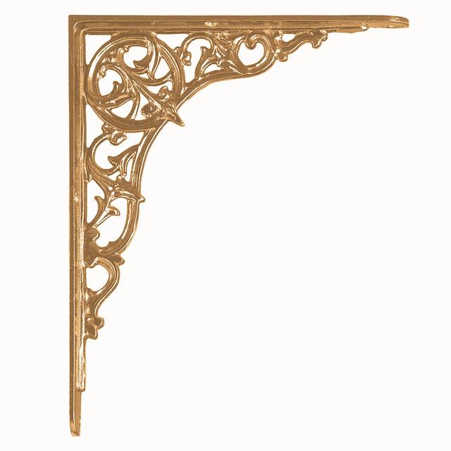 Cast brass bracket
