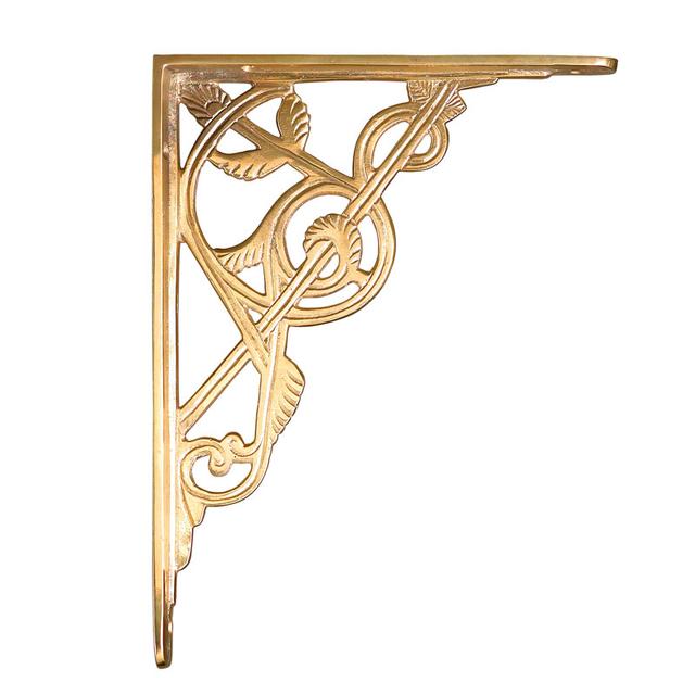 Brass scrollwork bracket