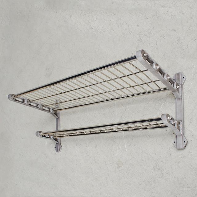 Subway Luggage Rack With Shelf