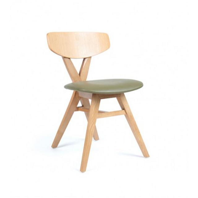 Dueto Side Chair With Upholstered Seat