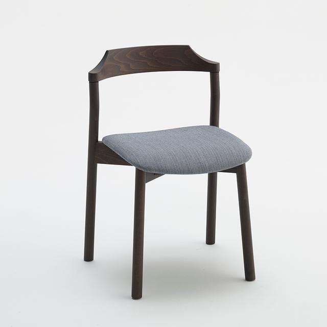 Yumi Stackable Side Chair, Upholstered Seat