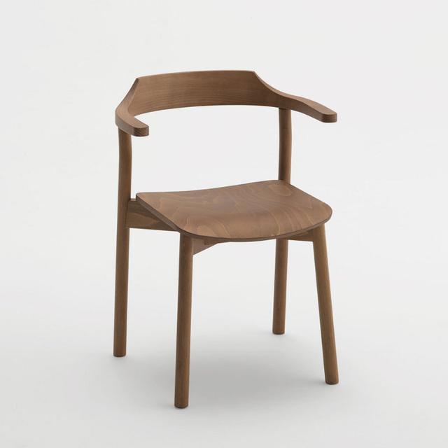 Yumi Armchair, Wooden Seat