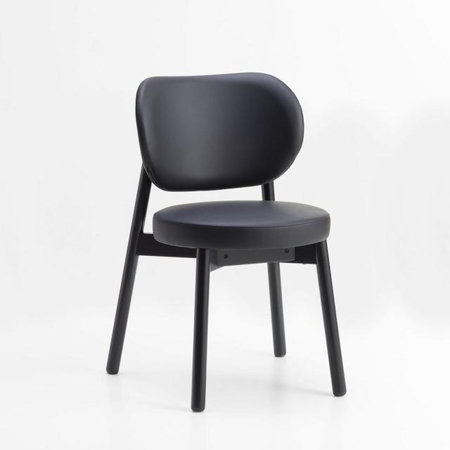 Coco Stackable Side Chair, Upholstered Seat and Back