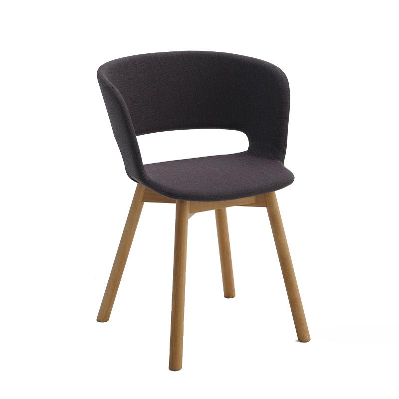 Ribbon armchair fully upholstered 