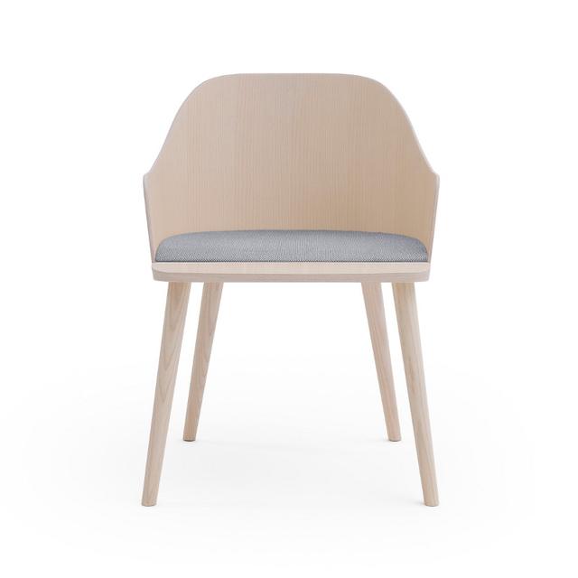 Fitt Armchair With Upholstered Seat