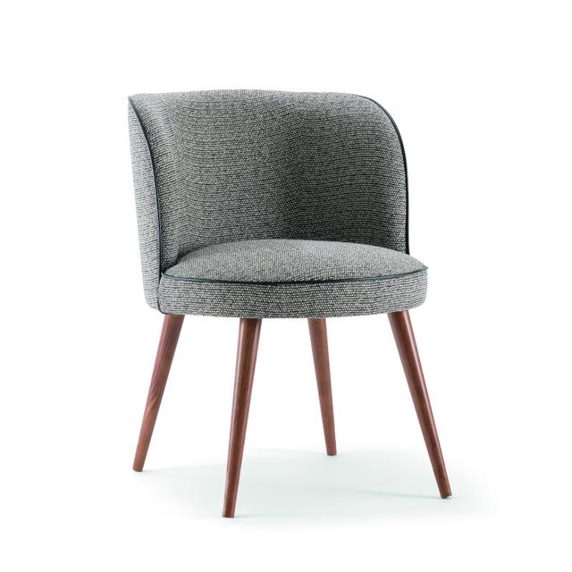 Candy Armchair, Wood Legs