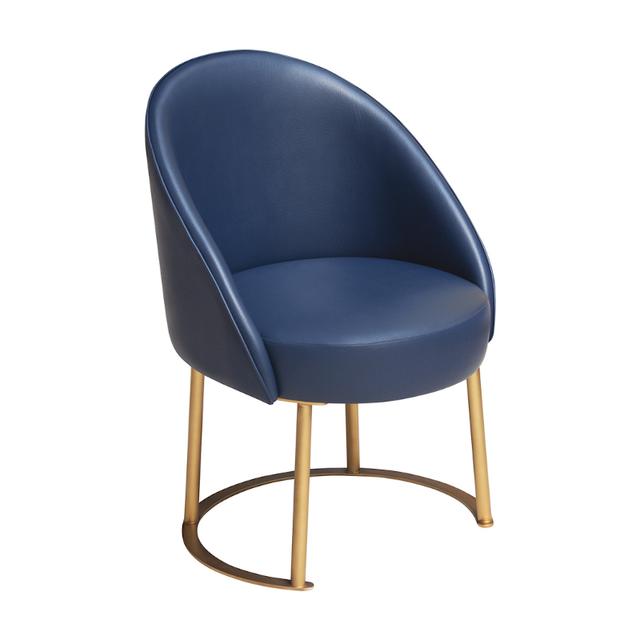 Beatrice Armchair With Powder Coated Steel Base