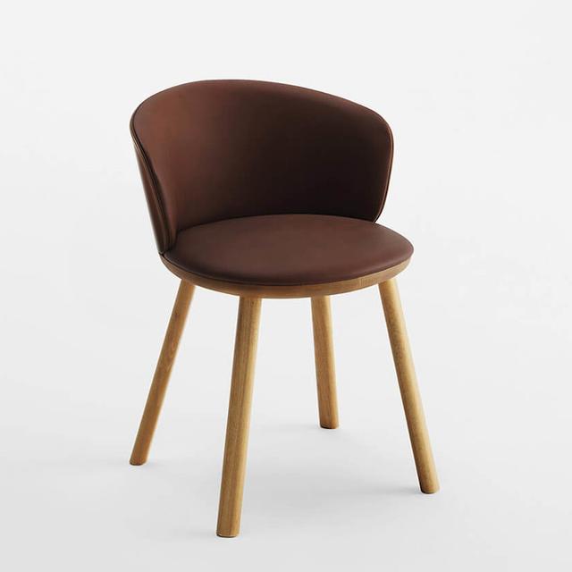 Palmo Armchair, Upholstered Seat and Back