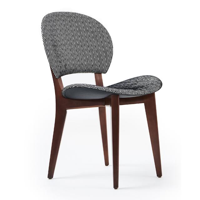 Curve Side Chair, Upholstered Seat and Back