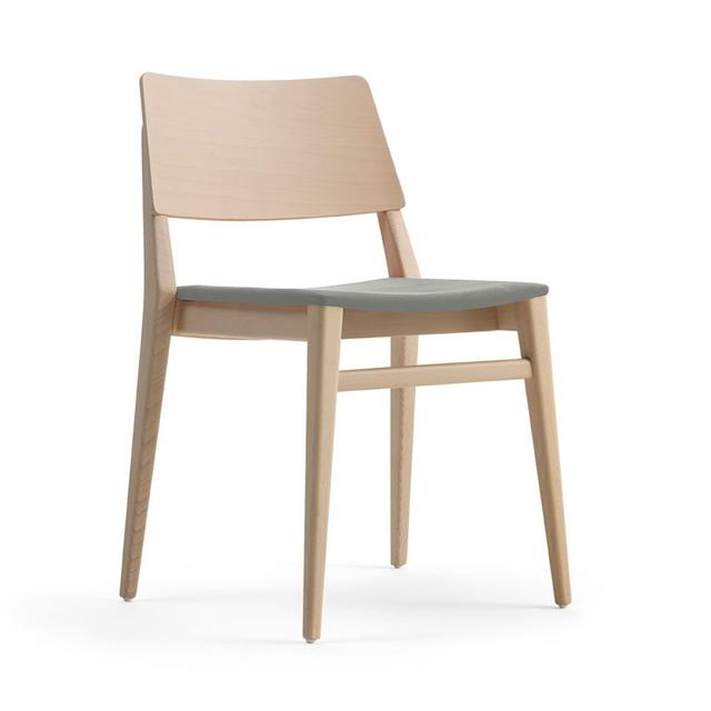 Take Stackable Side Chair, Upholstered Seat